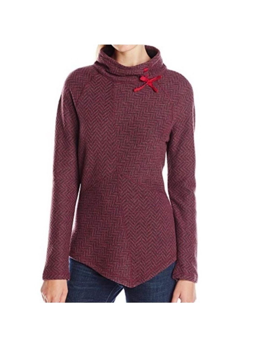 Prana Mattea Fall Athleisure Gorpcore Wool Cowl Neck Fall Pullover Sweater M